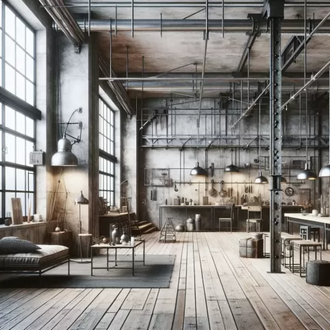 co to jest styl industrialny