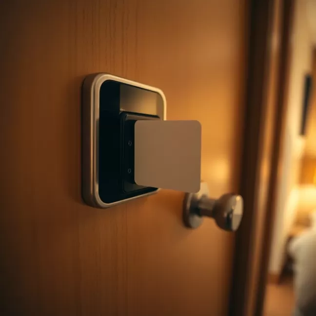 Jak otworzyć drzwi kartą w hotelu