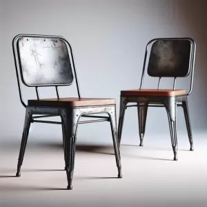 krzesła styl industrialny