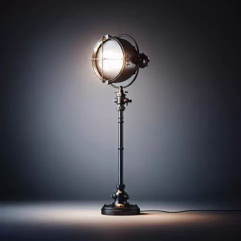 lampa stojąca styl industrialny