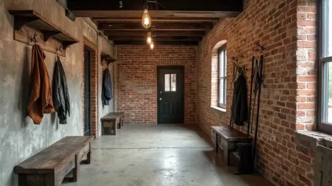 Przedpokój w stylu industrialnym