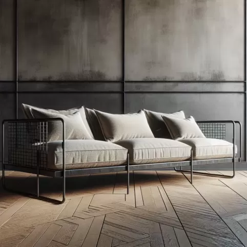 sofa styl industrialny