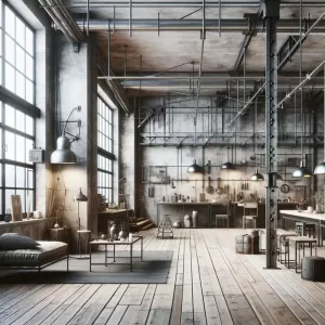 co to jest styl industrialny