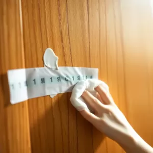Jak usunąć klej po taśmie z drzwi