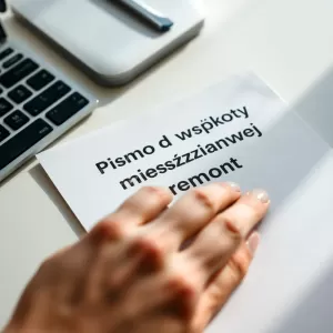 Pismo do wspólnoty mieszkaniowej o remont wzór