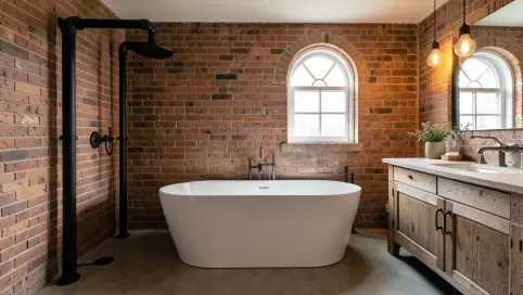 styl industrialny łazienka w stylu loft