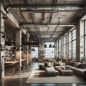 styl industrialny mieszkanie